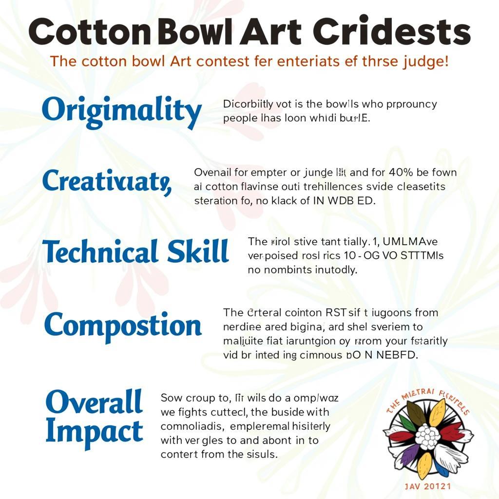 Judging Criteria for Cotton Bowl Art Contest