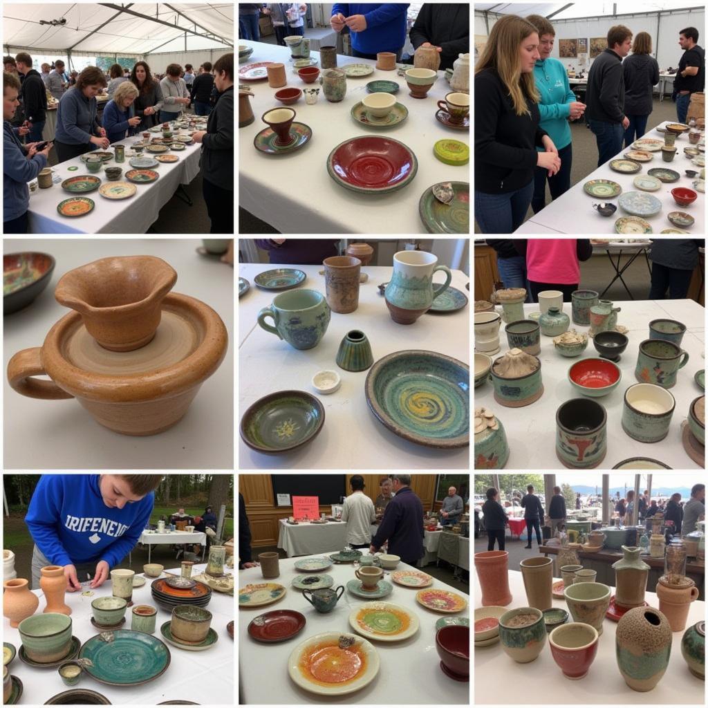 Handcrafted Pottery at Coupeville Arts Festival