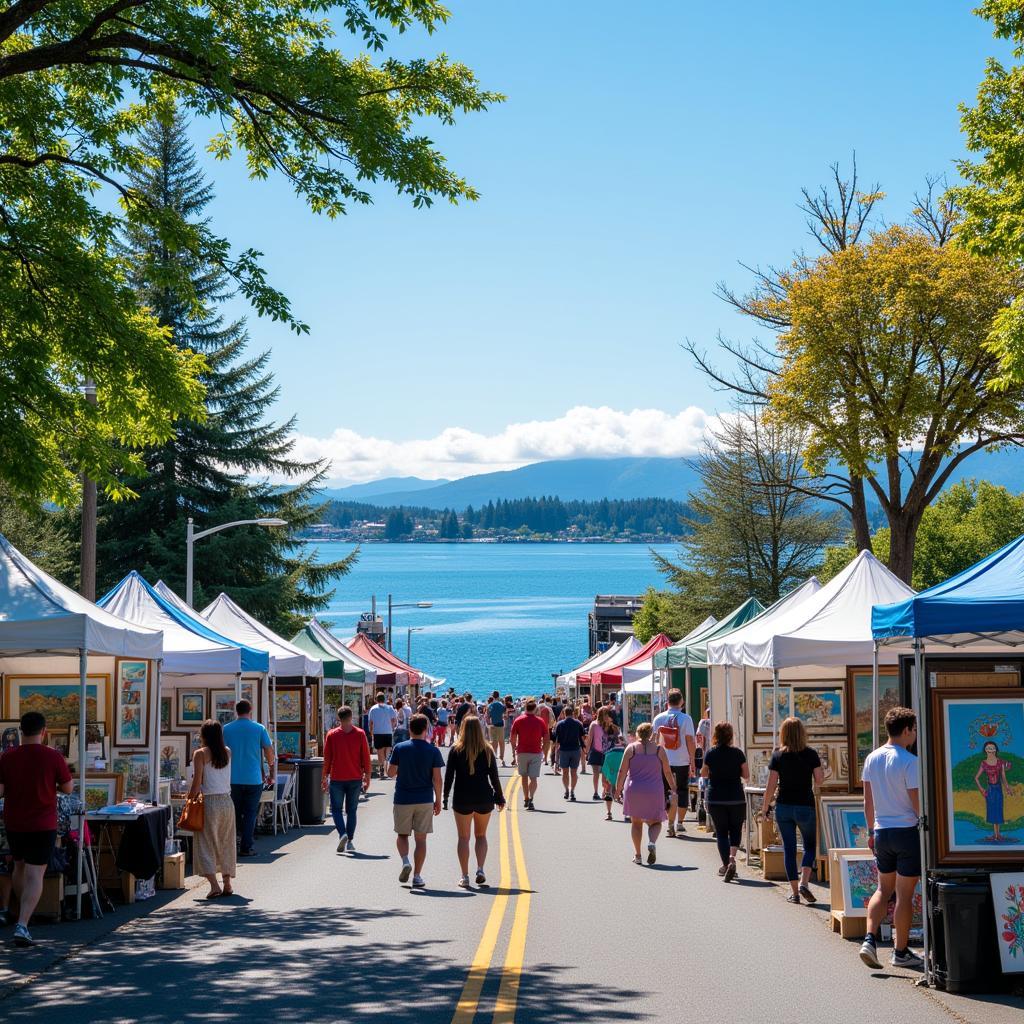 Coupeville Arts Festival Waterfront View