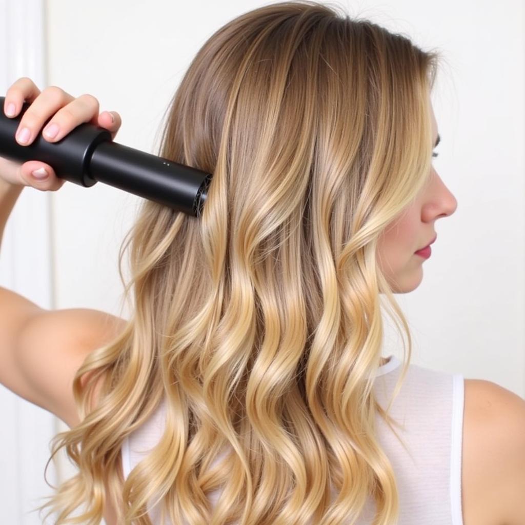 Creating Beach Waves with a Curling Iron