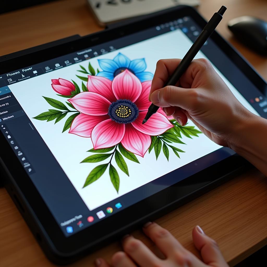 Creating Flower Power Art with Digital Tools