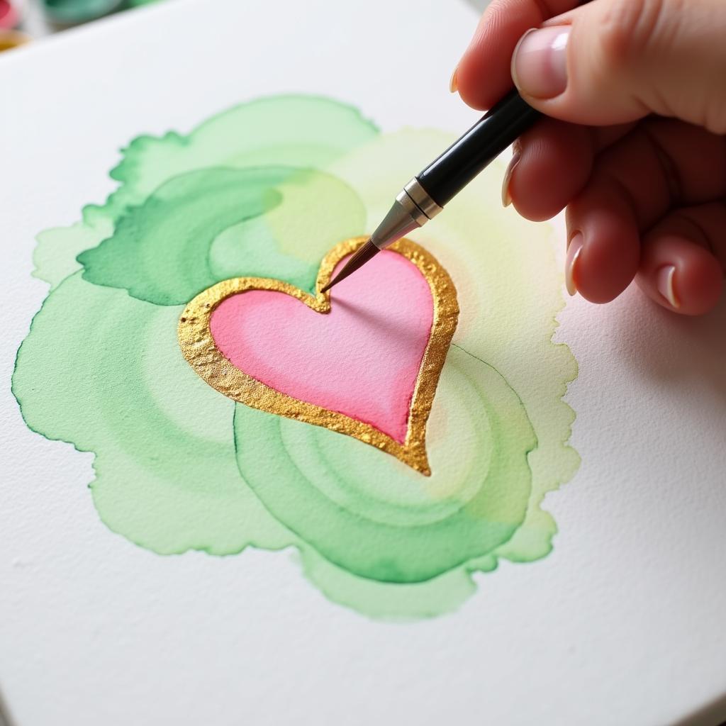 Creating Heart Chakra Art with Watercolors