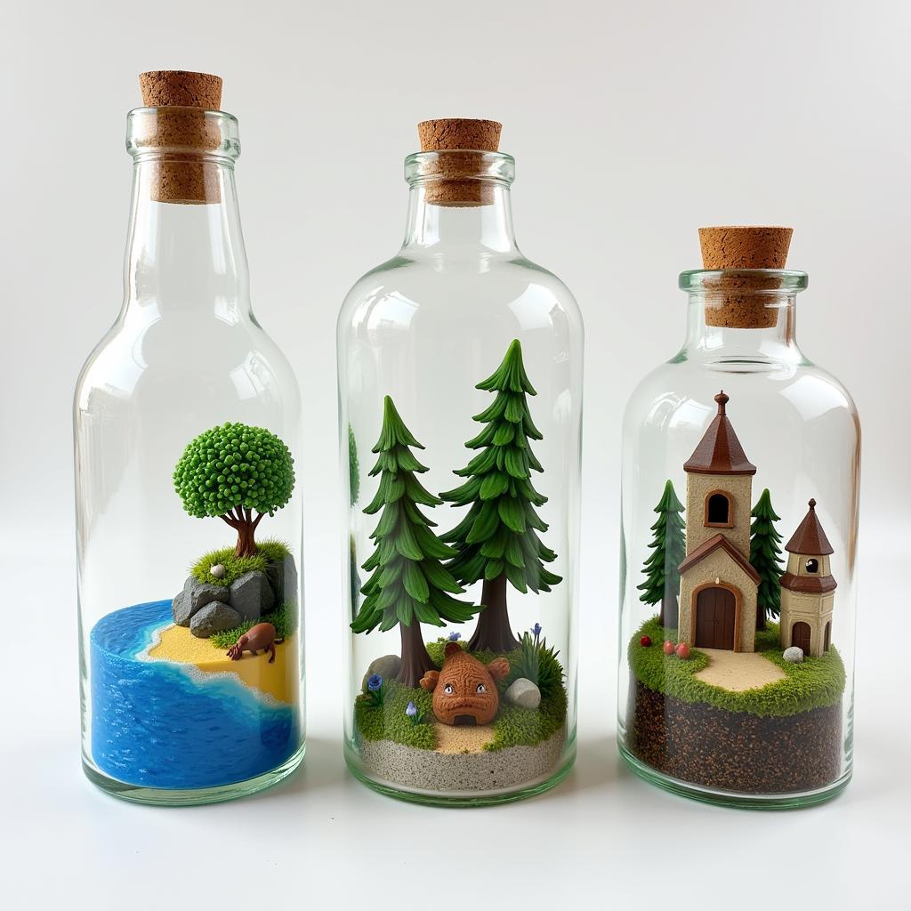 Creating Miniature Scenes in Art Bottles