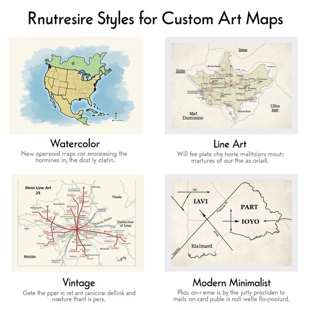 Custom Art Map Design Process: Choosing Your Style