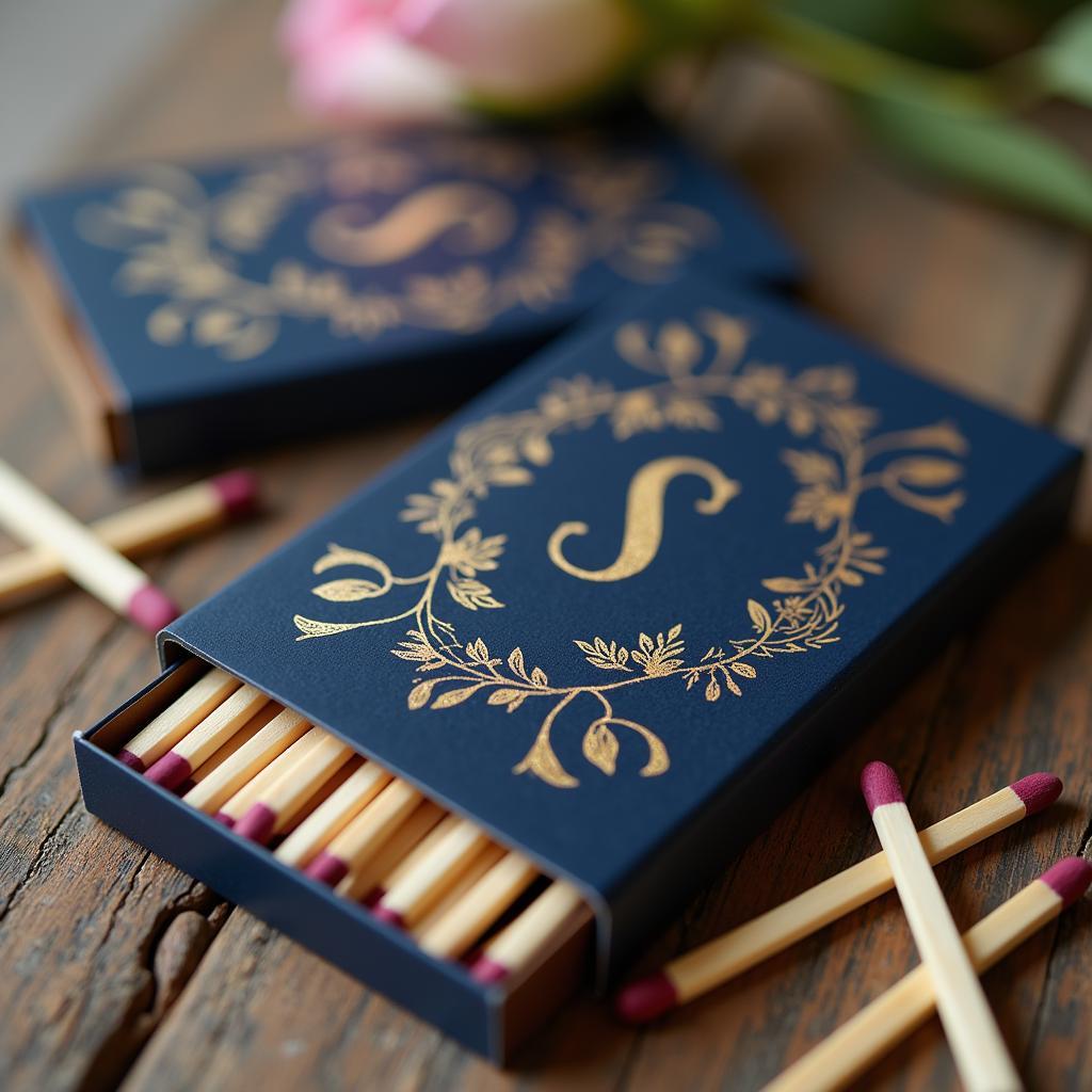 Custom Matchbook Art Wedding Favors