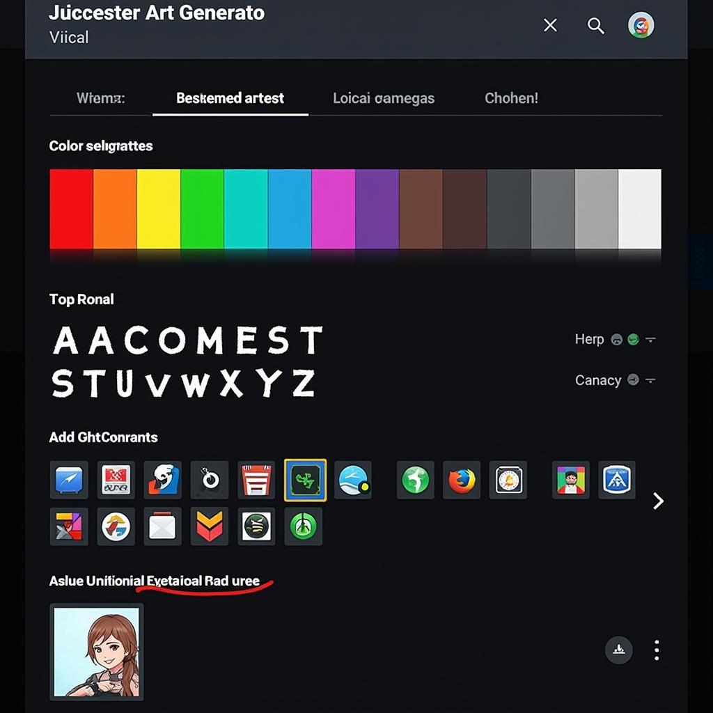 Customizable AI Gamertag Art Options