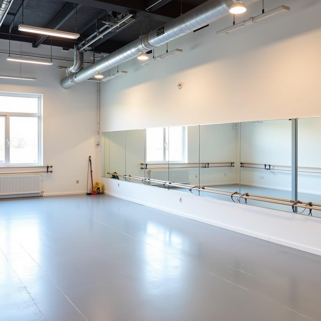 Modern studio at the Dance Arts Development Center in St James.