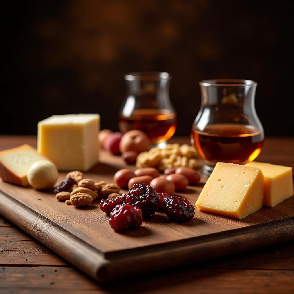 Dark Arts French Oak Bourbon Paired with Cheese