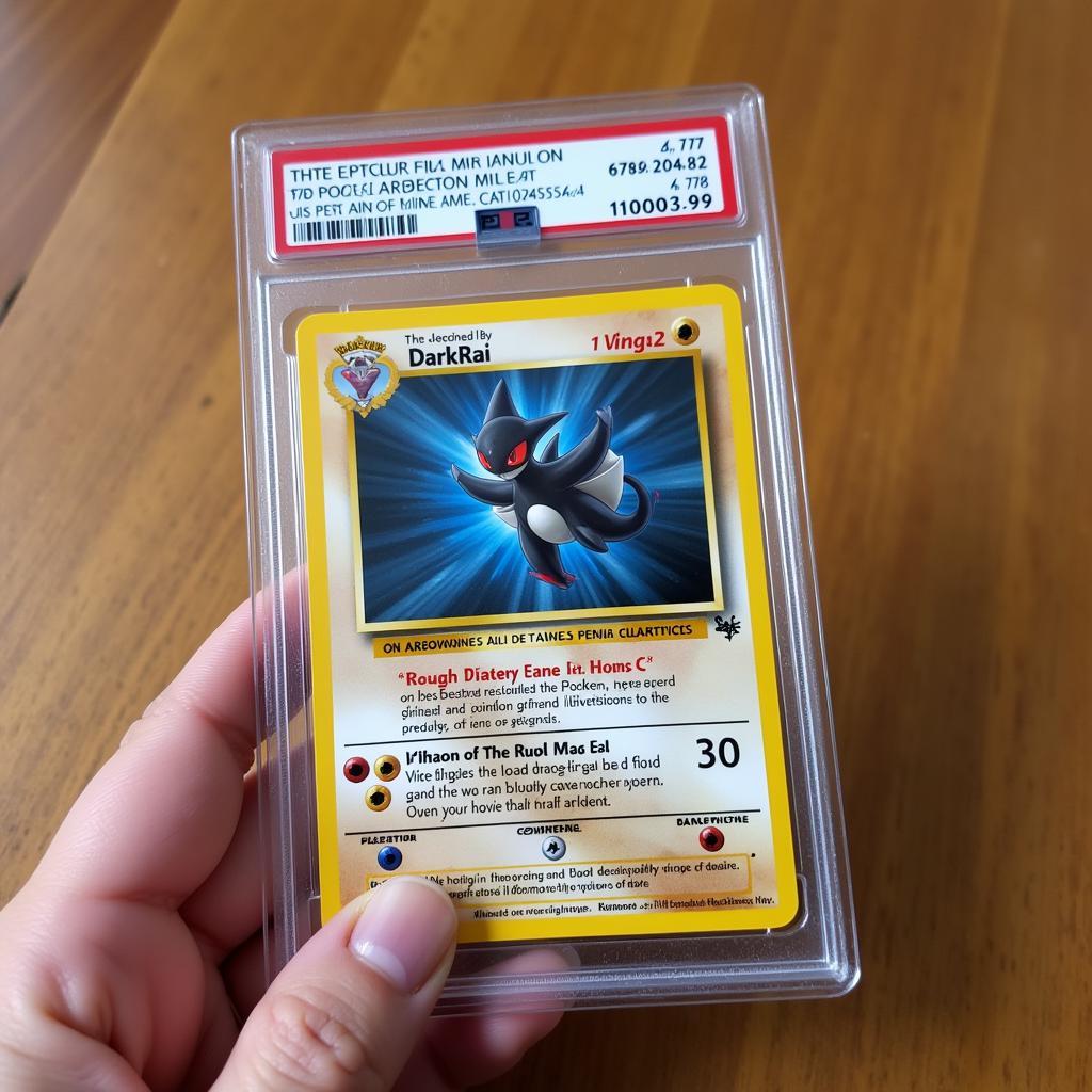 Darkrai GX Full Art Card in Protective Sleeve