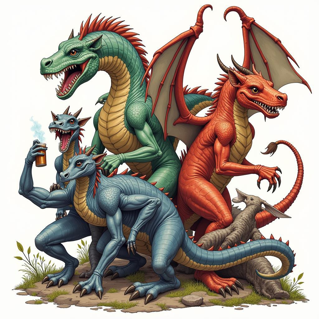 David Doss's Mythical Creatures Illustration