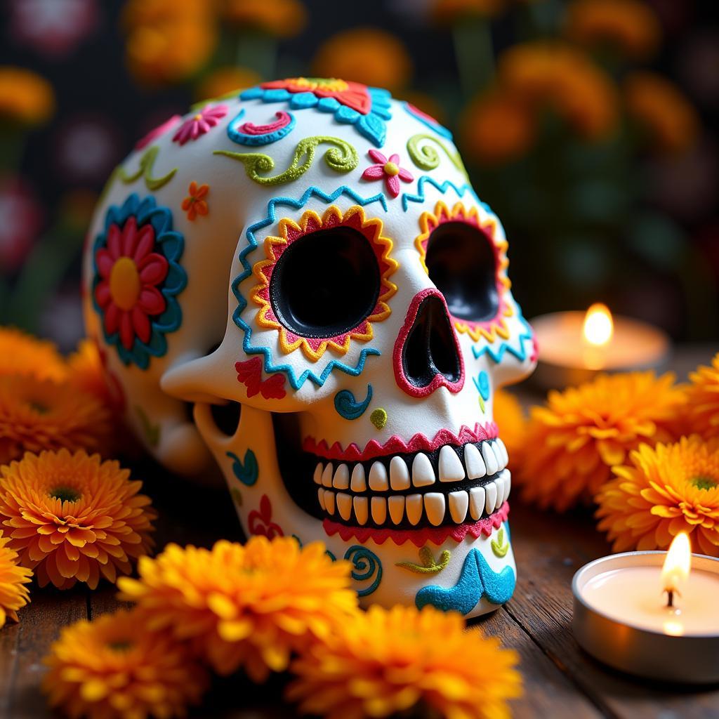 Day of the Dead Sugar Skull Art