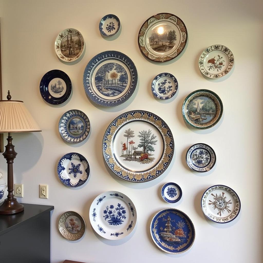 Decorative Plates Wall Display: Vintage and Modern