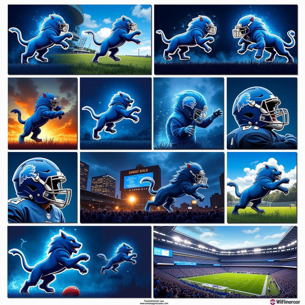 Detroit Lions AI Generated Art