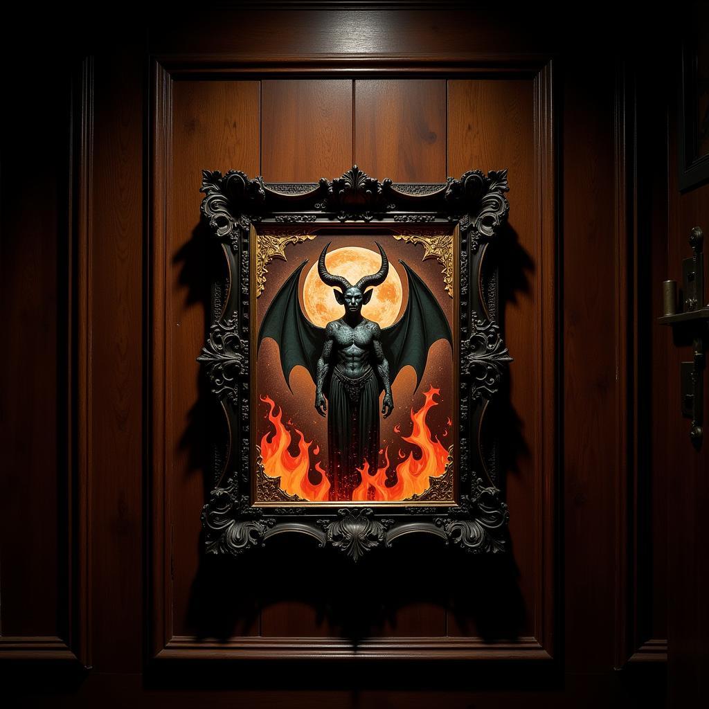 Devil Wall Art Gothic Style