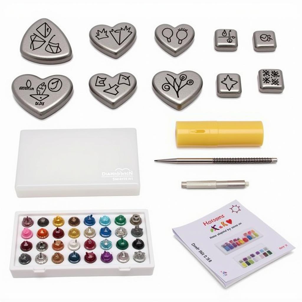 Diamond Art Stamps Kit with Various Tips and Drills