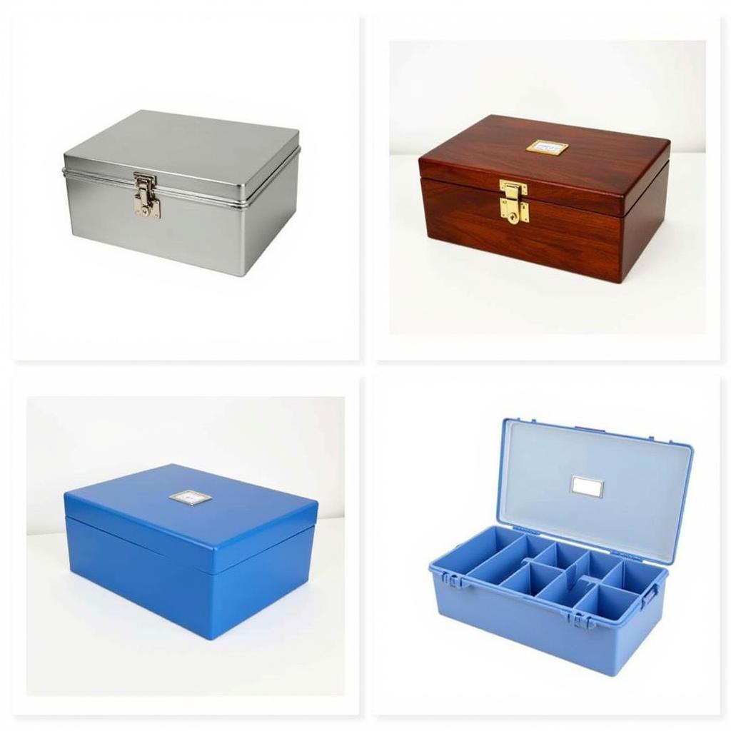 Variety of Art Supply Box Materials - Metal, Wood, Plastic