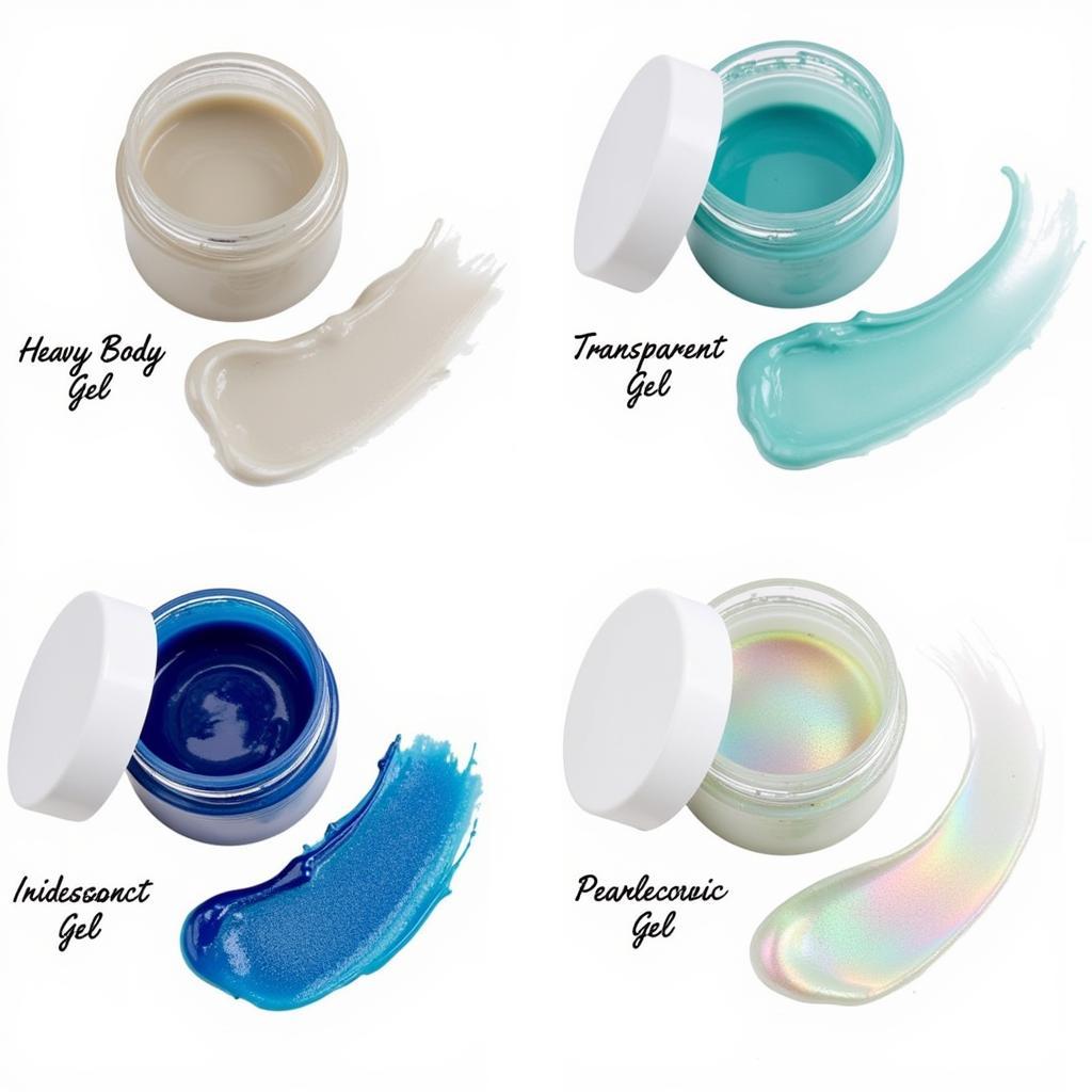 Various Gel Paint Types for Art Projects