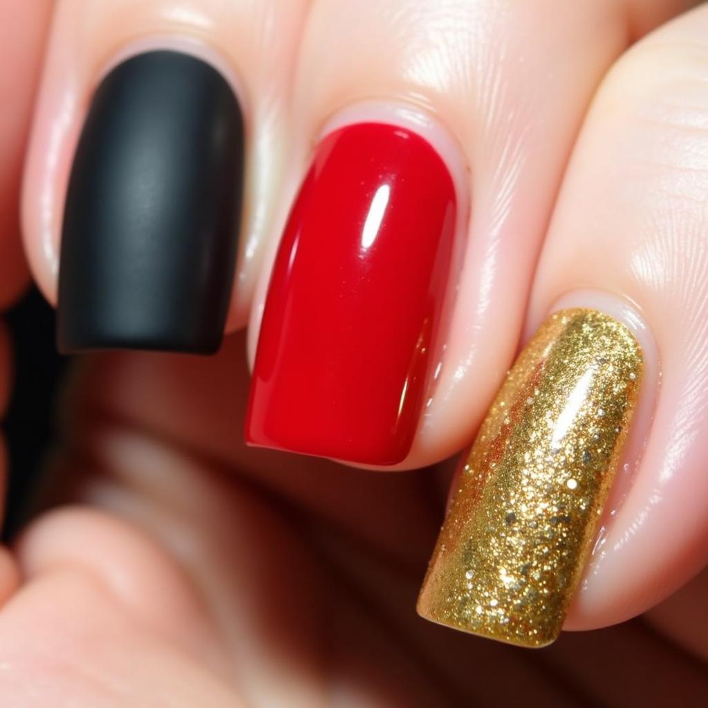 Different Nail Polish Finishes: Matte, Glossy, Glitter