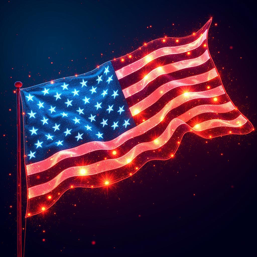 Digital American Flag Art: A Modern Interpretation of Patriotism