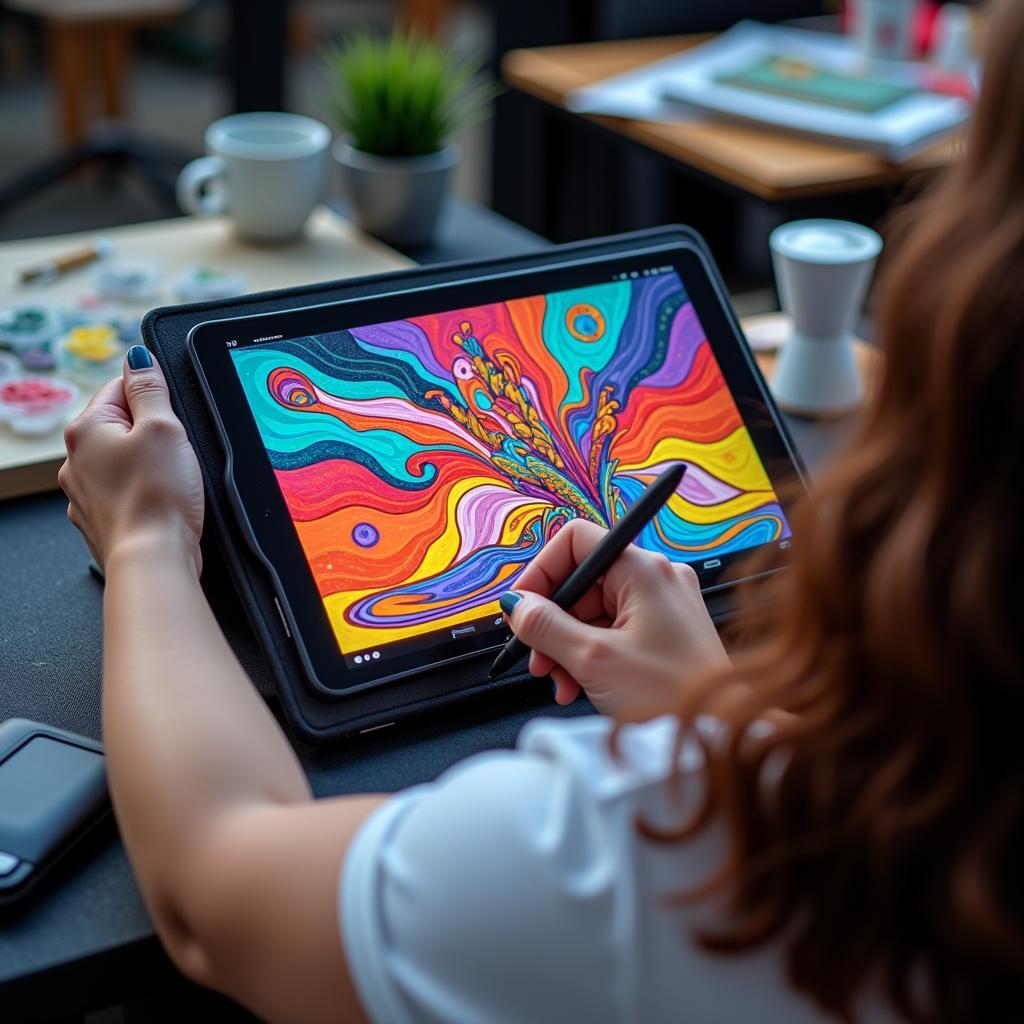 Digital Art Creation on a Tablet