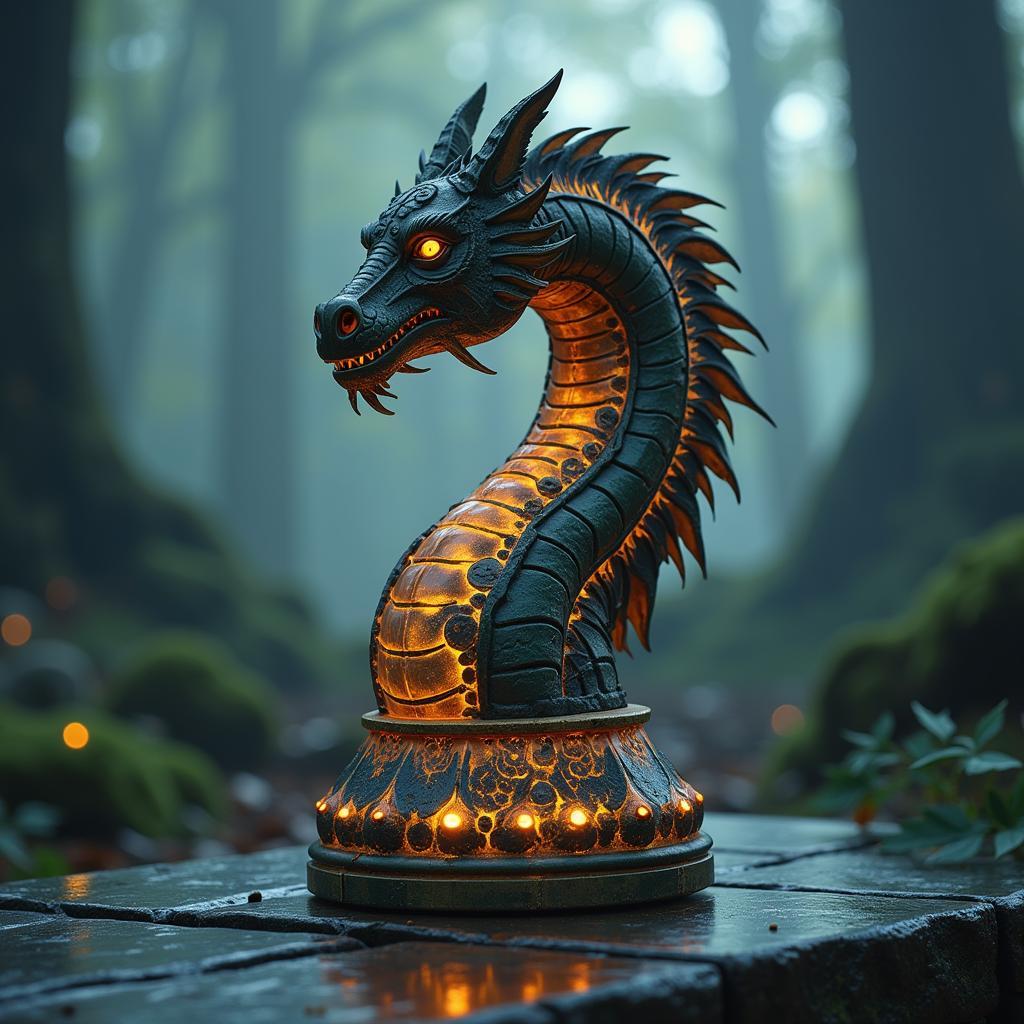 Digital Chess Piece Render in Fantasy Style