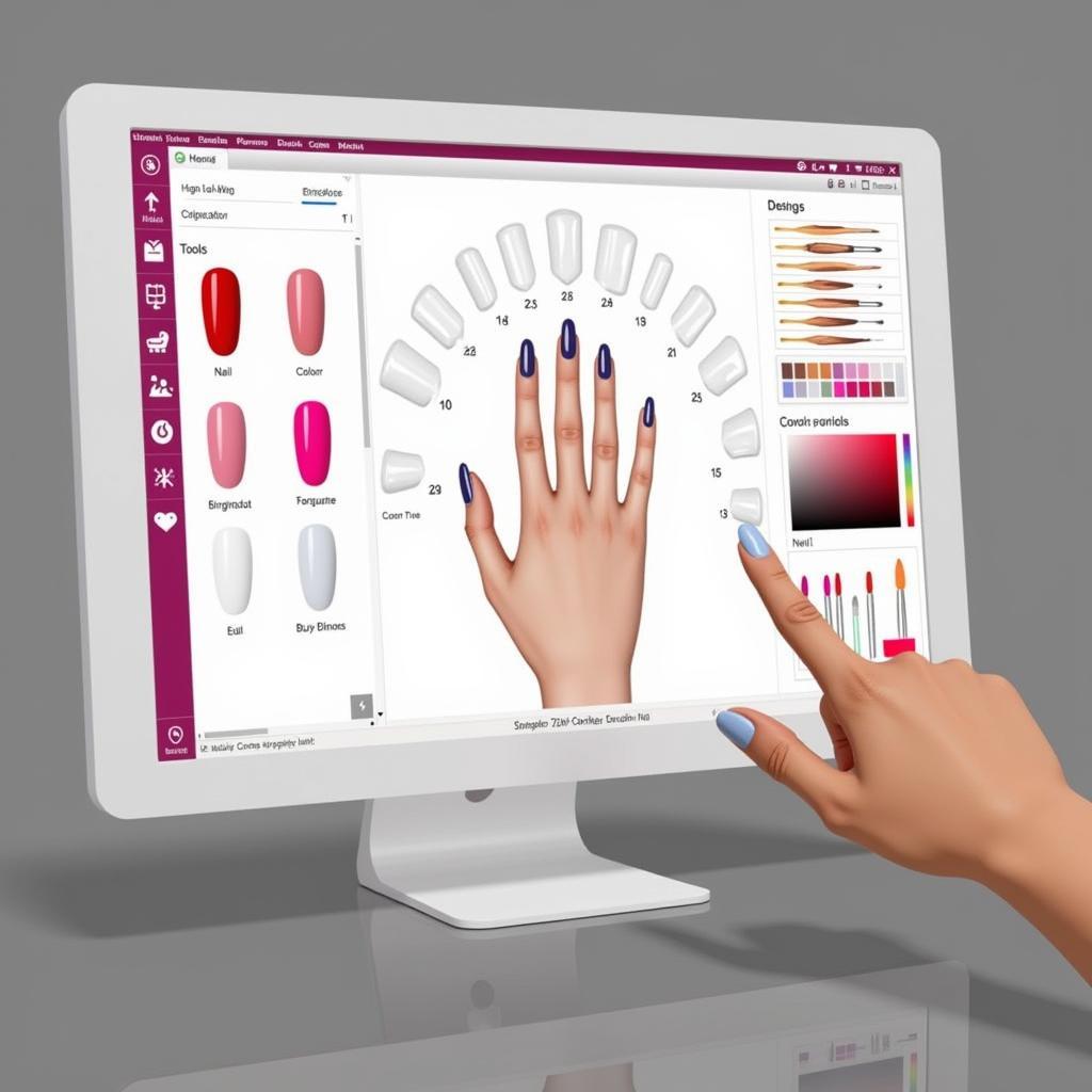 Digital Nail Art Design Software