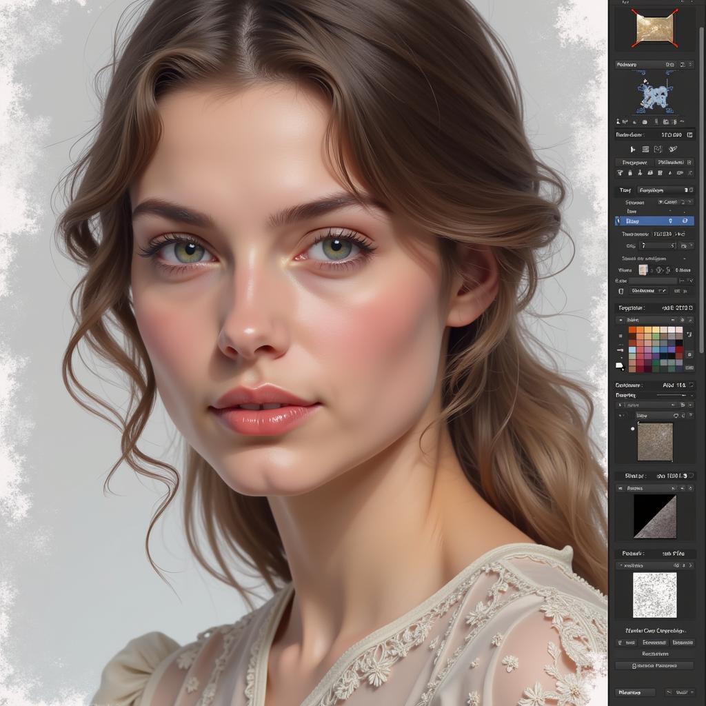 Digital Portrait Painting Process