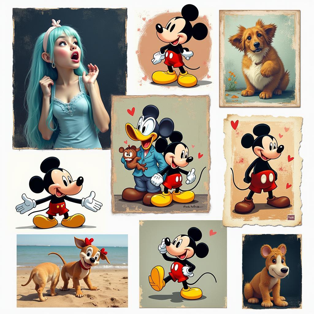 Modern Interpretations of Disney Art Paintings