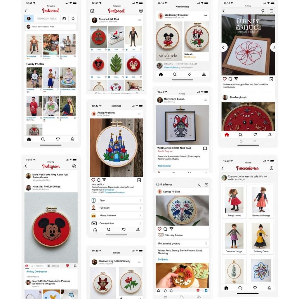 Disney Art Stitch Inspiration Resources: Pinterest Boards, Instagram Pages, and Embroidery Communities