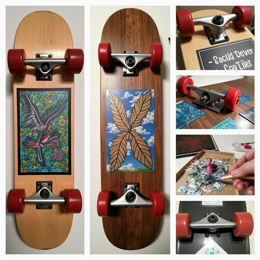 Various Techniques for Disposable Skateboard Art