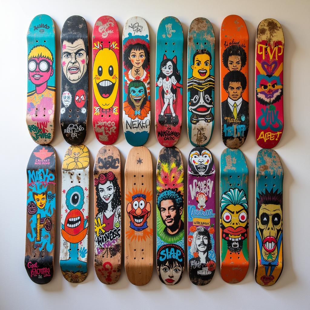 DIY Disposable Skateboard Art Wall Hanging