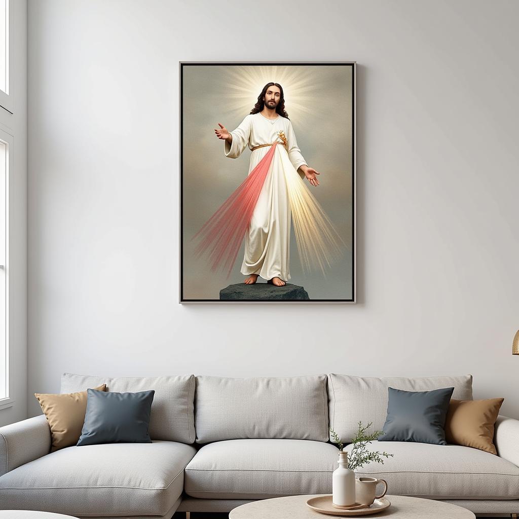 Modern Interpretation Divine Mercy Framed Art