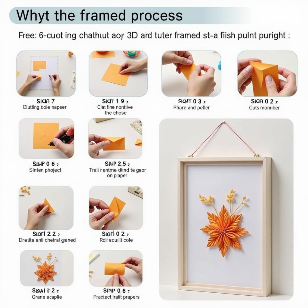 DIY 3D Framed Art using Paper Crafting Techniques