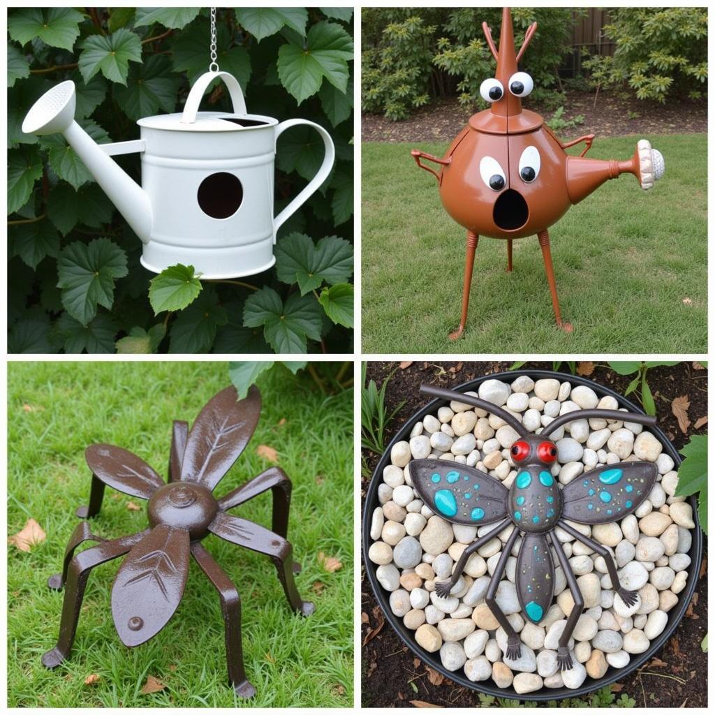 DIY Animal Yard Art from Recycled Materials