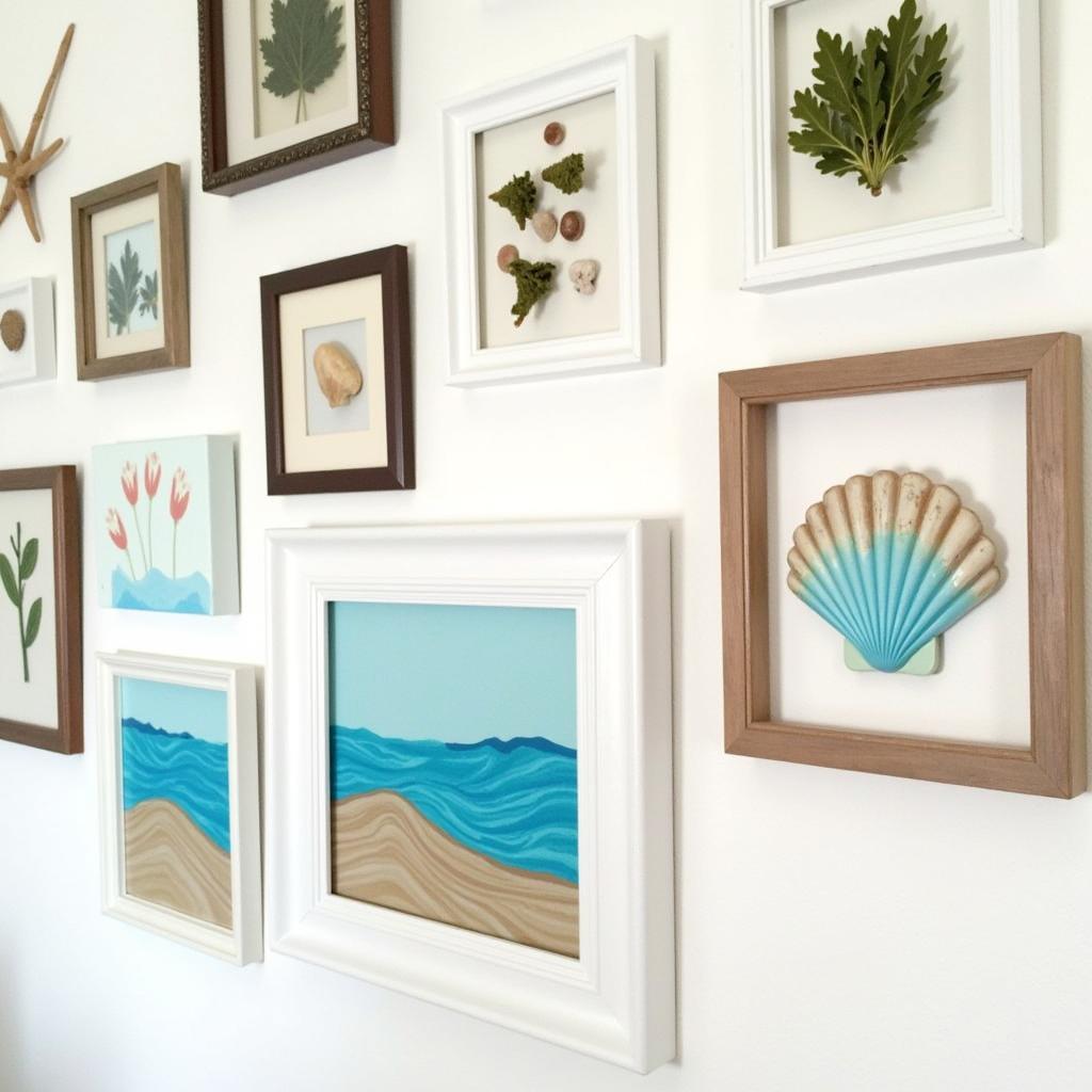 DIY Beach Themed Gallery Wall