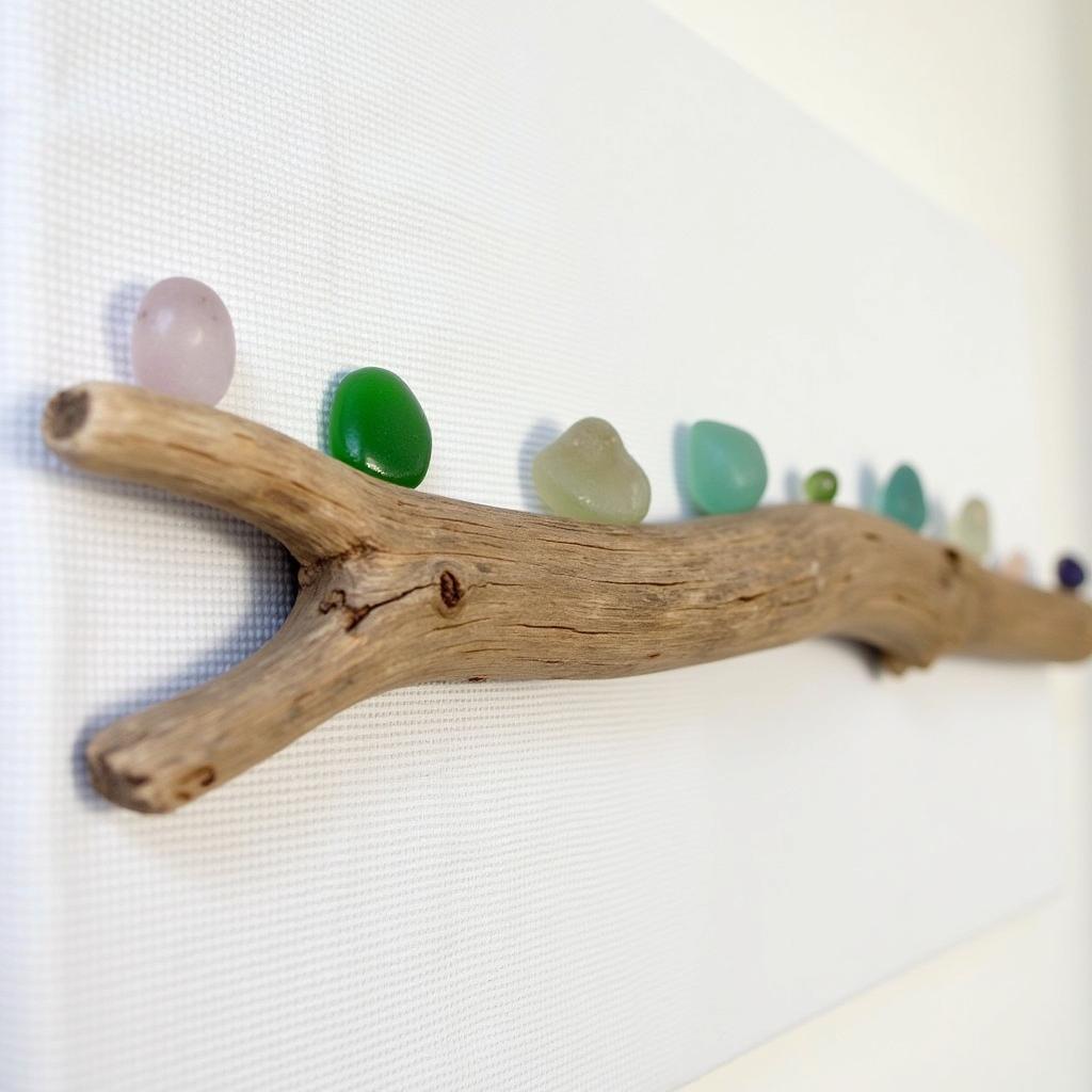 DIY Coastal Art Project with Driftwood and Seaglass