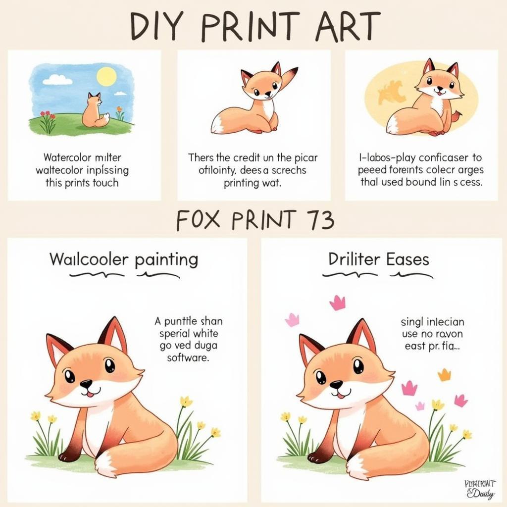 DIY Fox Print Art Techniques