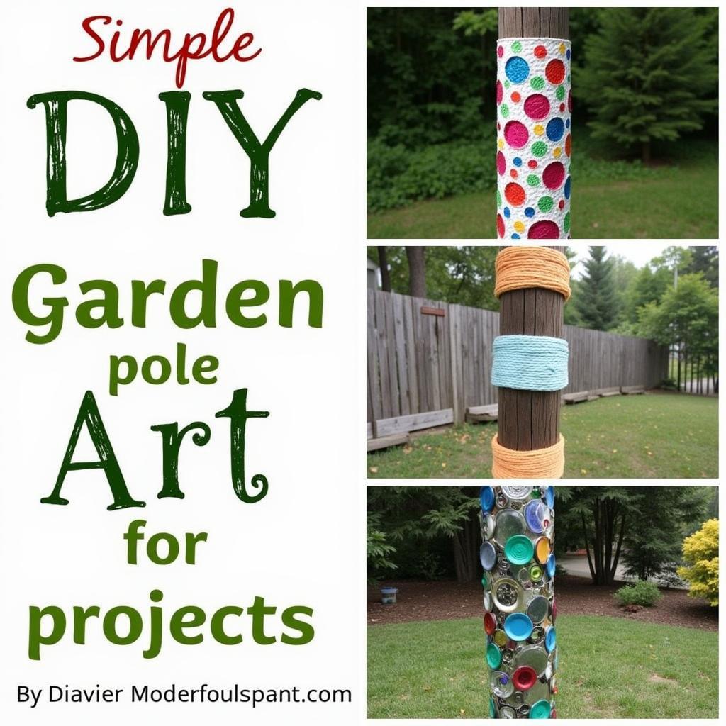 Easy DIY Garden Pole Art Projects