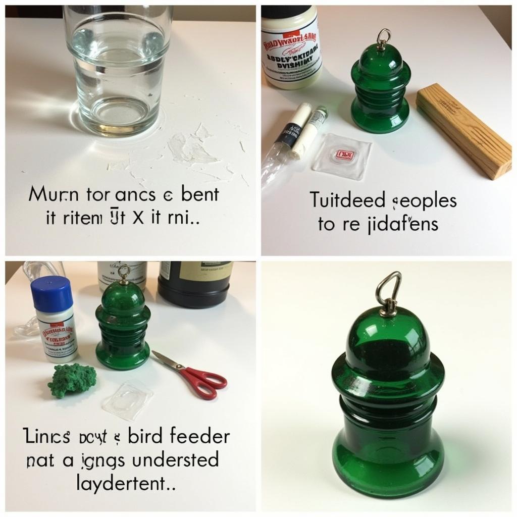 DIY Glass Insulator Bird Feeder Tutorial