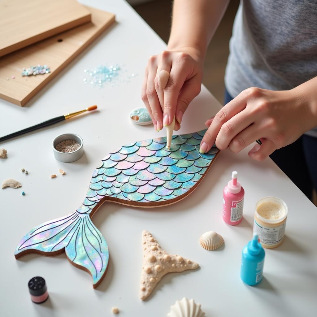 DIY Little Mermaid Wall Art Projects