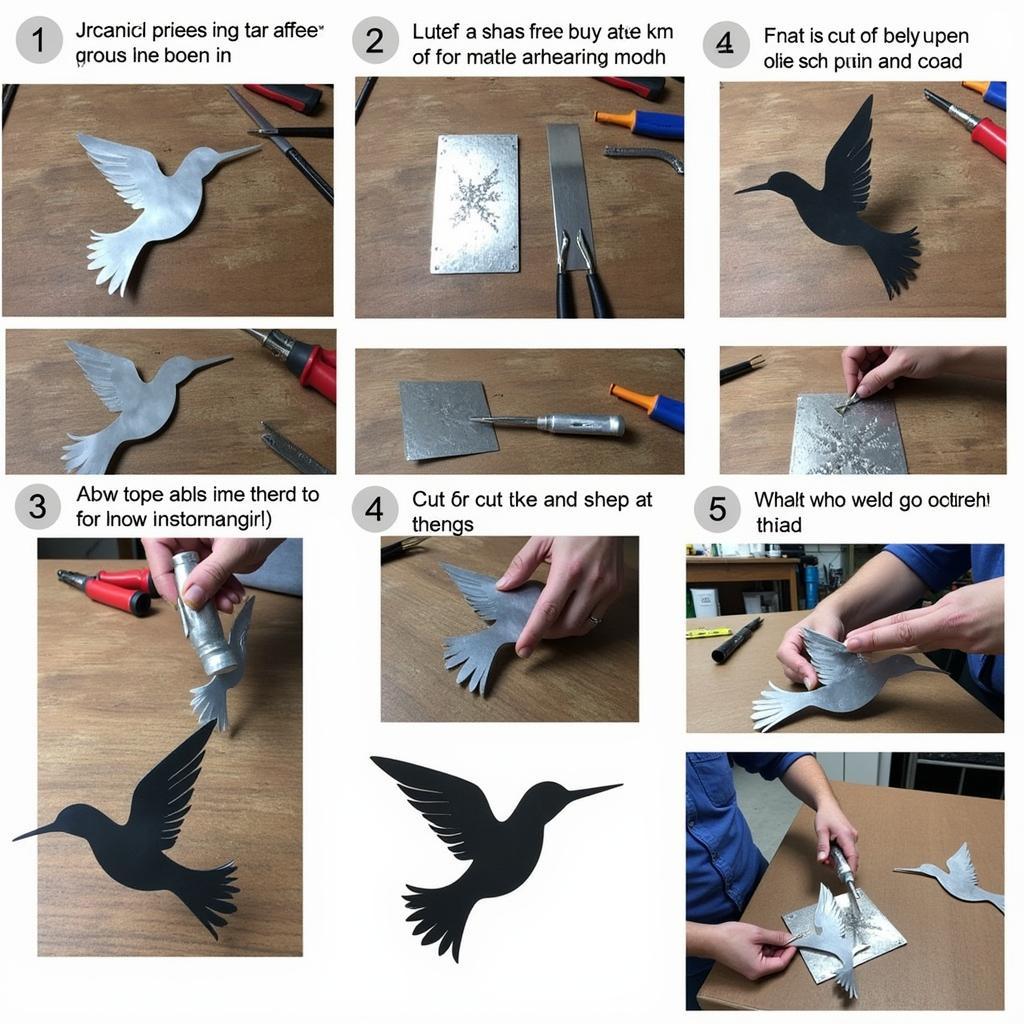 DIY Metal Hummingbird Sculpture