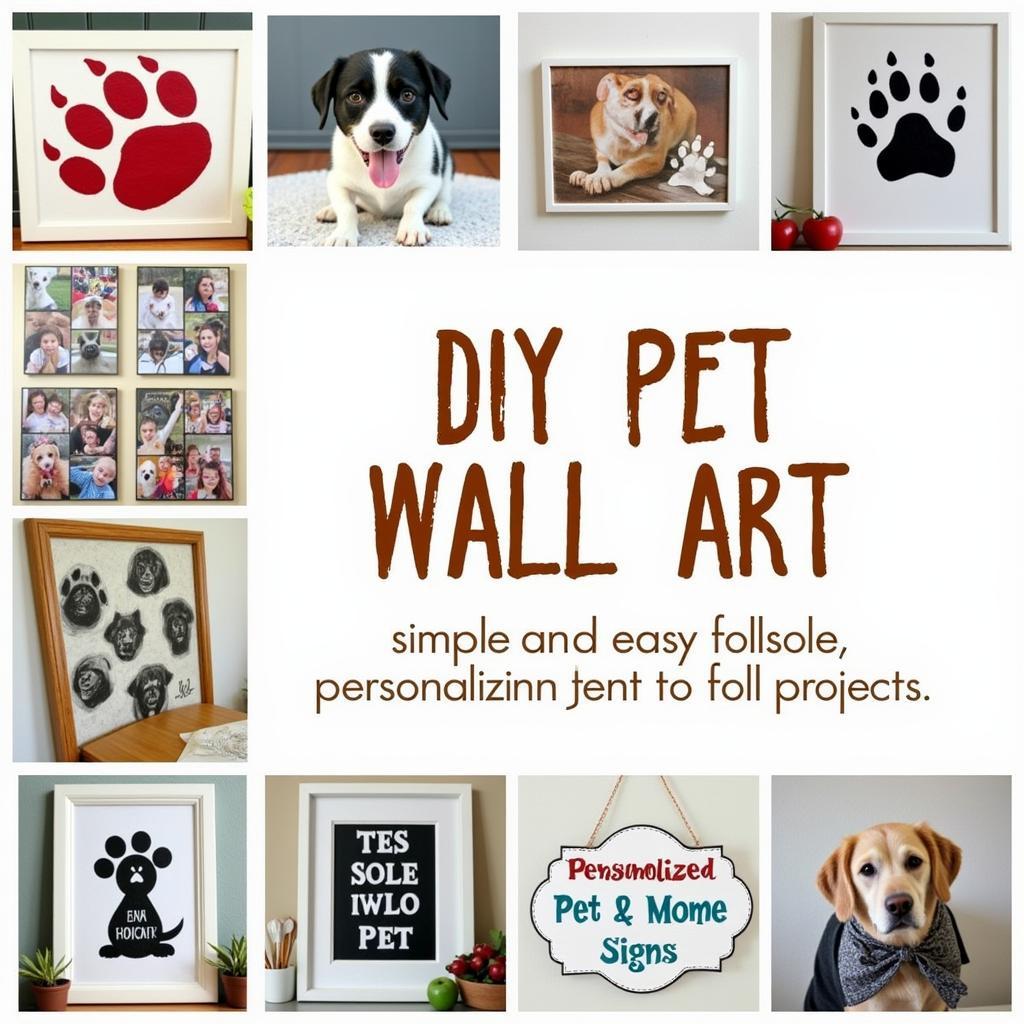 DIY pet wall art project ideas