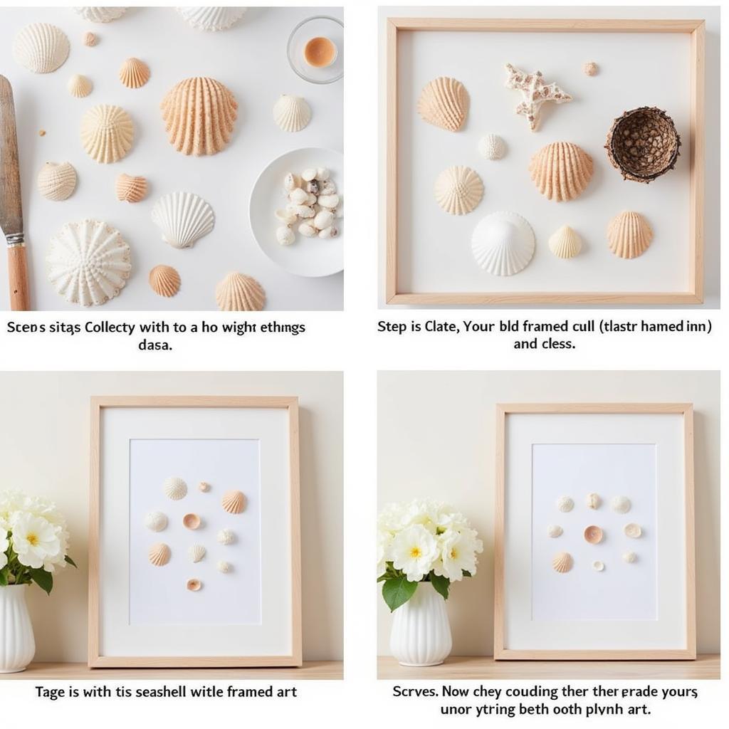 DIY Seashell Framed Wall Art Project