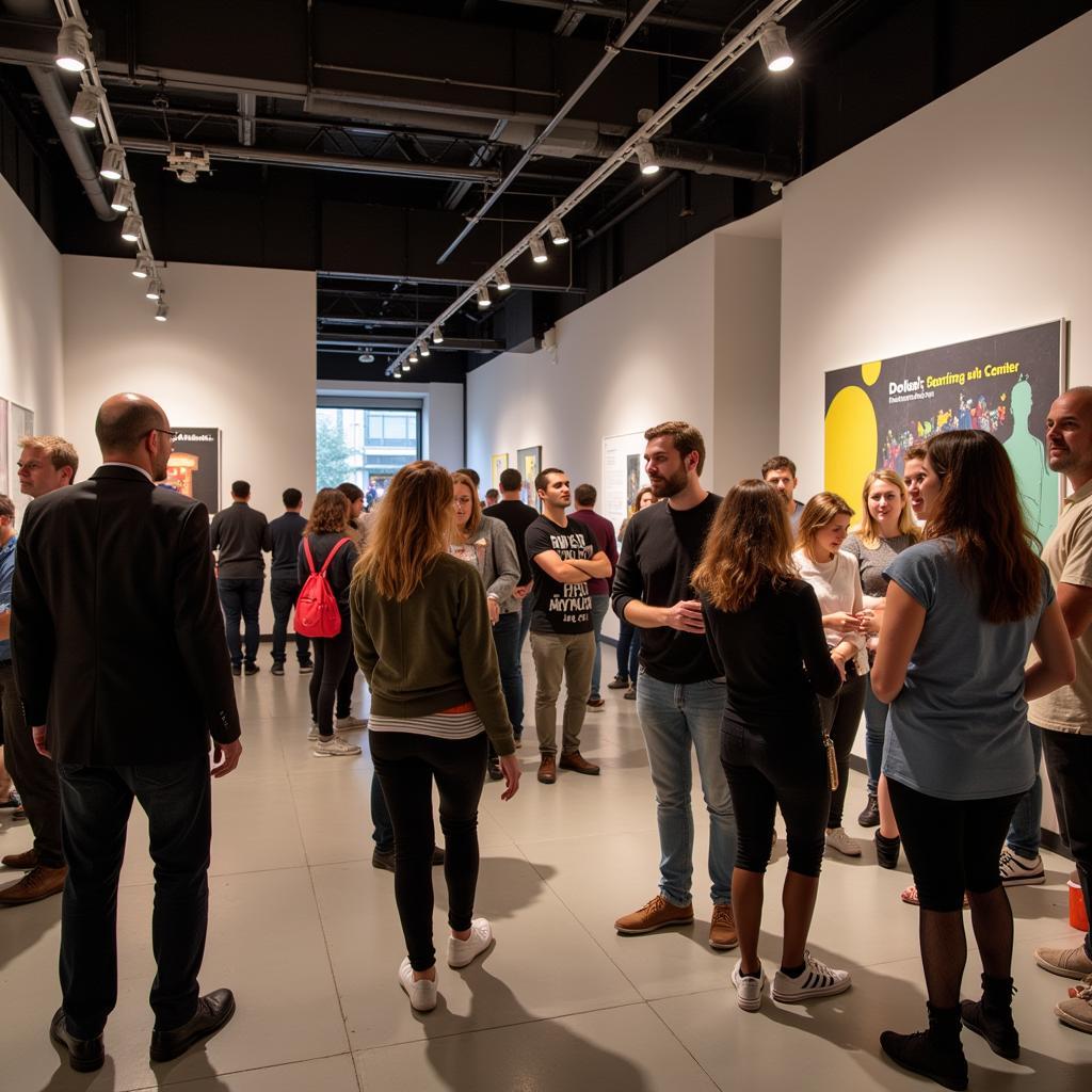 A community event taking place at the Dolan Performing Arts Center, showcasing its role as a gathering place.