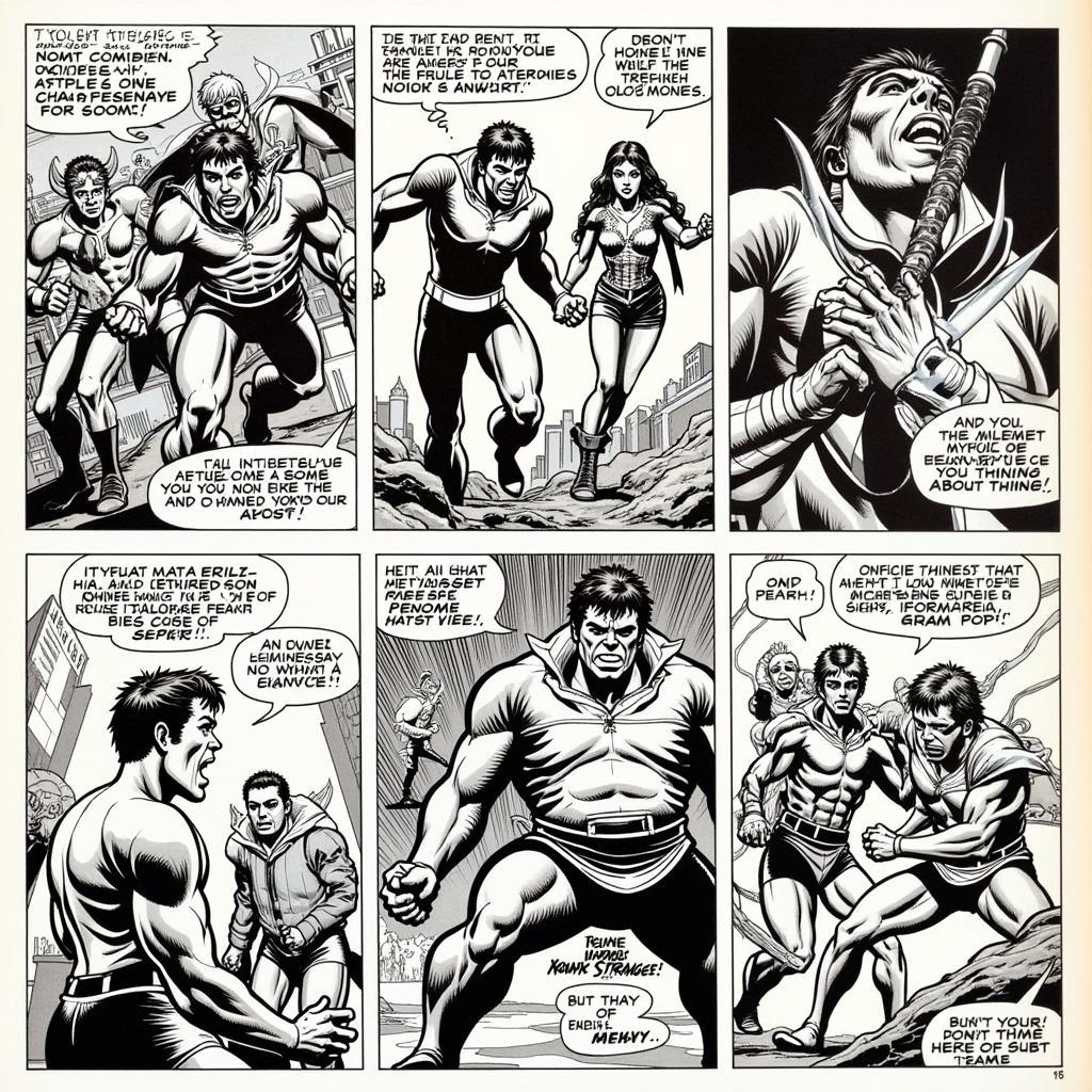 Don Perlin's Defenders Comic Book Art