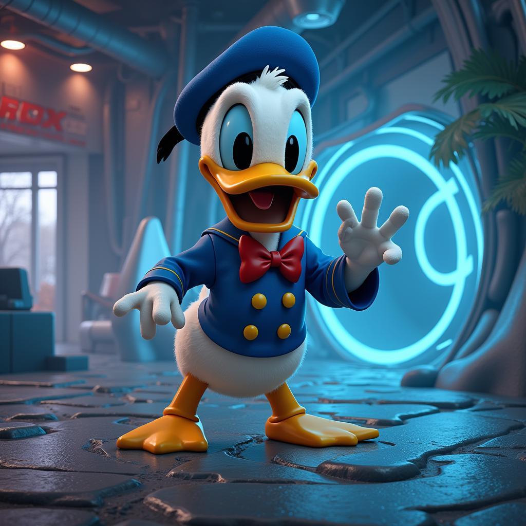 Donald Duck Future Art in VR and AR