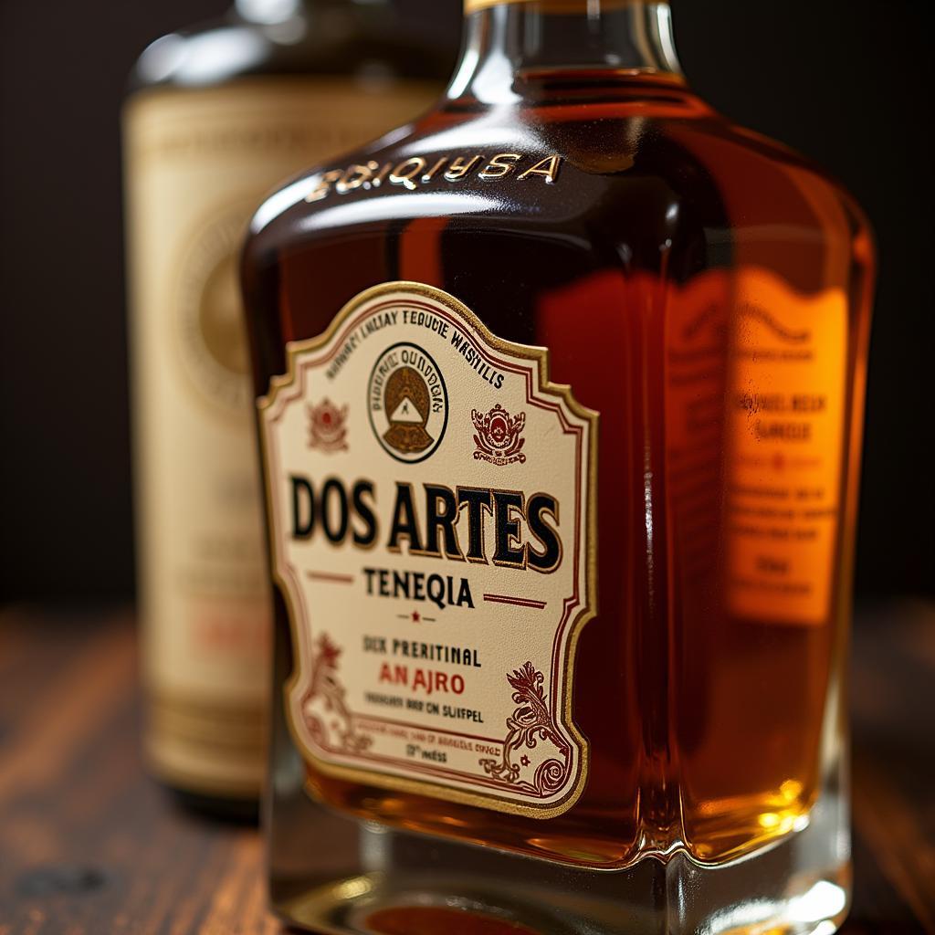 Elegant Dos Artes Anejo Bottle