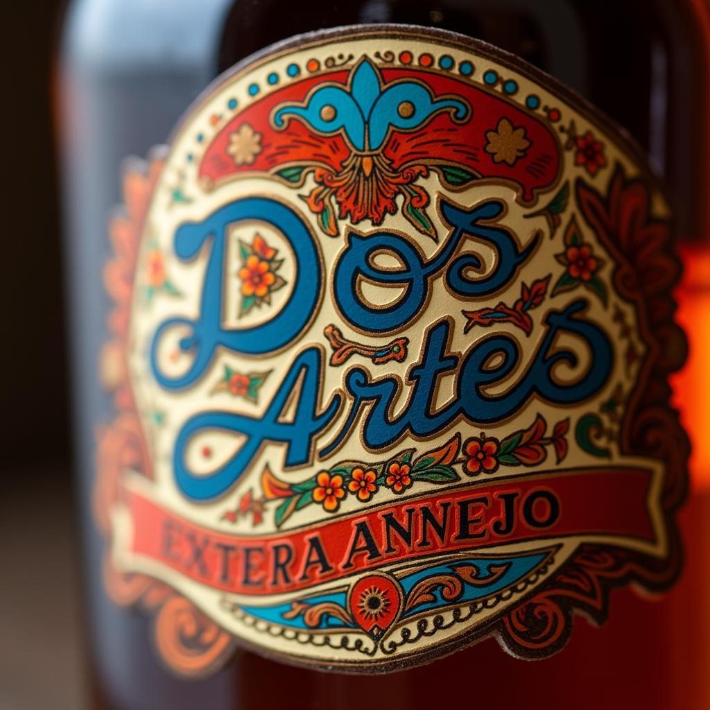 Dos Artes Extra Anejo Bottle Artwork