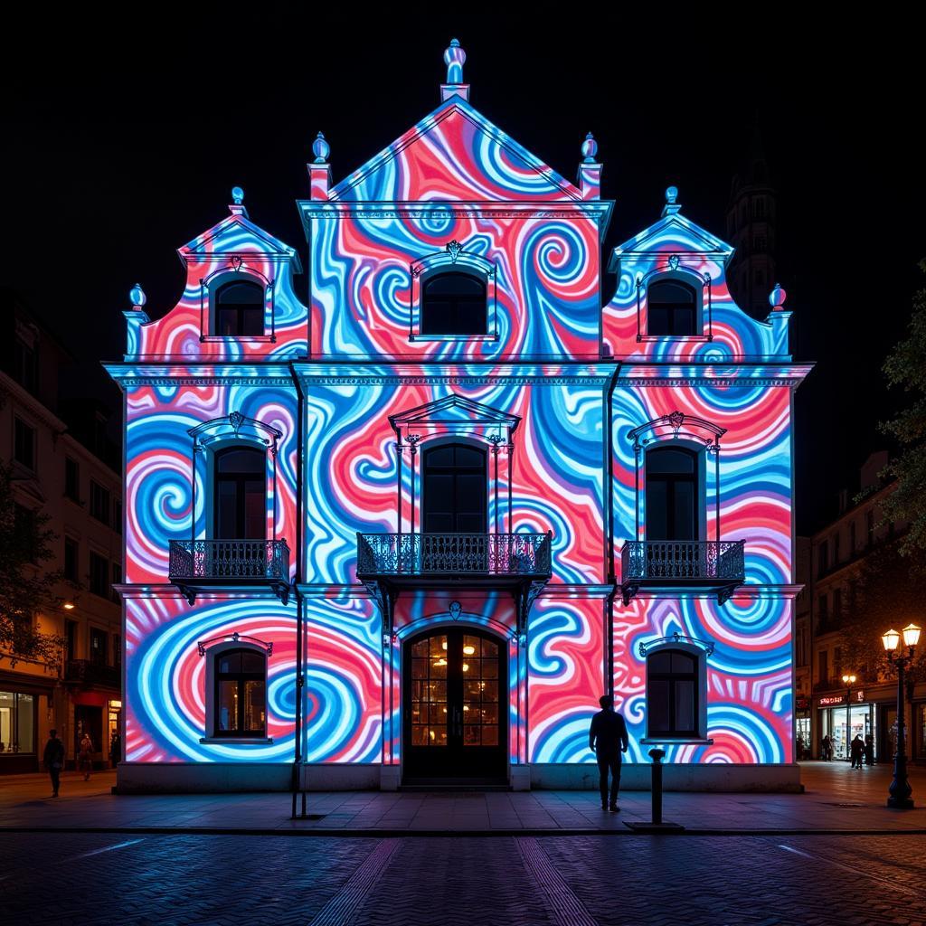 Downtown Op Art Fair Projection Mapping