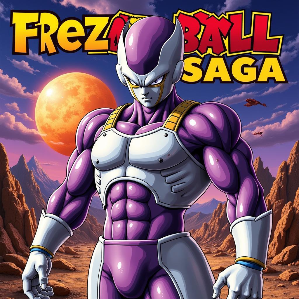 Original Promotional Poster Featuring Frieza - Dragon Ball Z